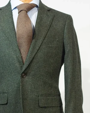 Americana verde oscuro espiga