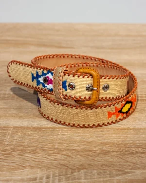 CINTURÓN GUATEMALTECO BEIG