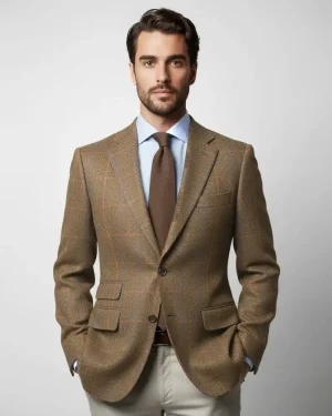 AMERICANA MARRÓN CUADRO