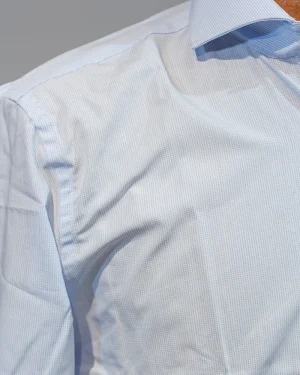 CAMISAS VESTIR 1000 RAYAS CELESTE