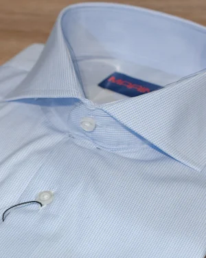 CAMISAS VESTIR 1000 RAYAS CELESTE