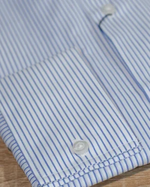 CAMISAS VESTIR 250 RAYAS AZUL MARINO FONDO BLANCO