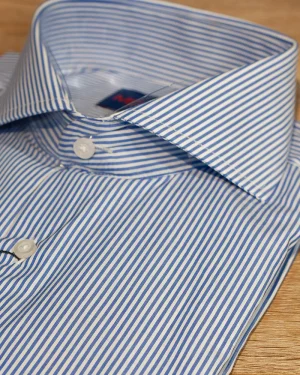 CAMISAS VESTIR 250 RAYAS AZUL MARINO FONDO BLANCO
