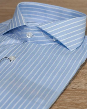 CAMISAS VESTIR RAYAS FONDO AZUL