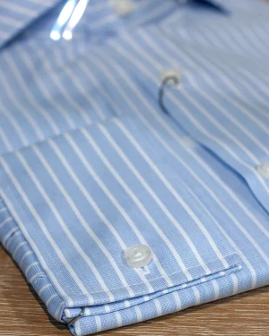 CAMISAS VESTIR RAYAS FONDO AZUL