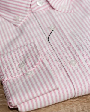 CAMISA OXFORD RAYA KODAK BURDEOS Y BLANCA