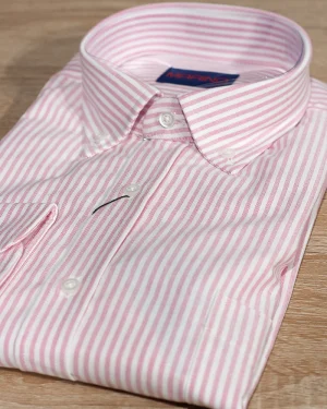 CAMISA OXFORD RAYA KODAK BURDEOS Y BLANCA