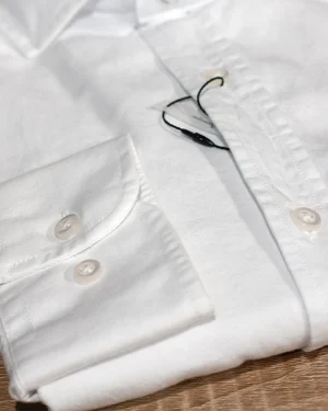 CAMISA GABARDINA LISA BLANCA