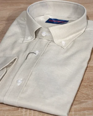 CAMISA TEJIDO OXFORD COLOR KAKI