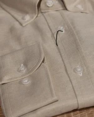 CAMISA TEJIDO OXFORD COLOR TOSTADO