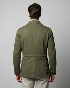 SAHARIANA SOLAPA VERDE OSCURO