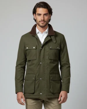CHAQUETA TIPO HUSKY VERDE MILITAR