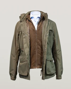 CHAQUETON 2 PIEZAS VERDE MILITAR