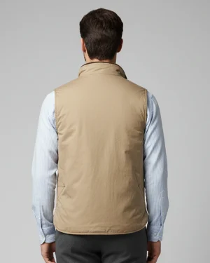 CHALECO MICROFIBRA BEIGE