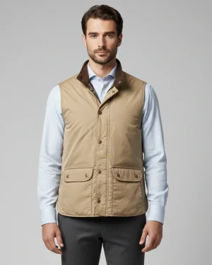 CHALECO MICROFIBRA BEIGE