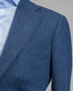 ABRIGO CORTO ESPIGAS MARINO